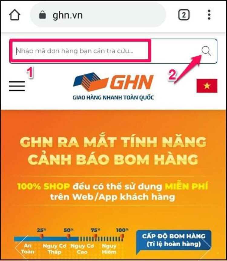 Tra mã vận đơn giao hàng nhanh