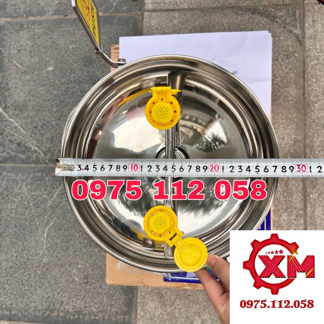 Bổn rửa mắt khẩn cấp treo tường inox 304 cao cấp